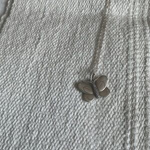 Pandora Silver Butterfly Necklace